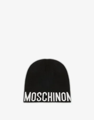 Gorro de mezcla de lana con logotipo