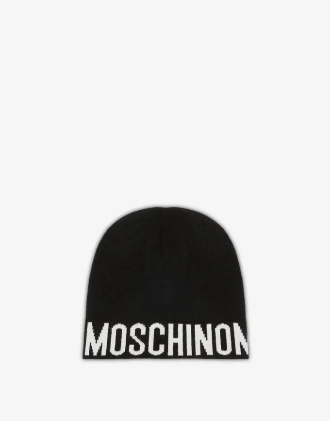 Gorro de mezcla de lana con logotipo