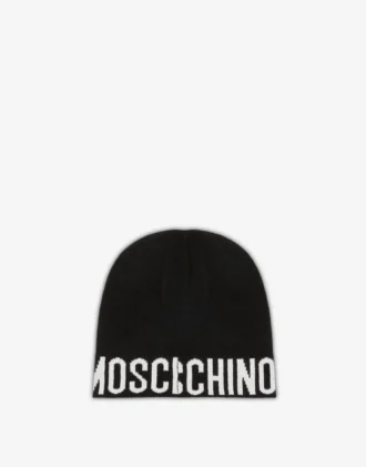 Gorro de mezcla de lana con logotipo