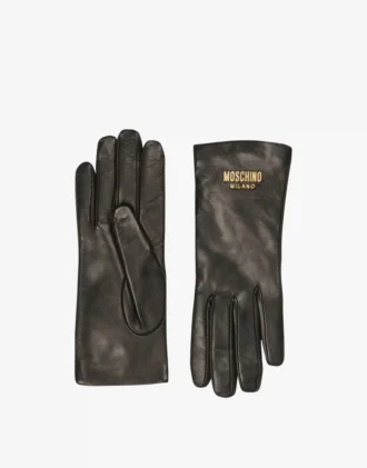 Guantes de piel con logotipo
