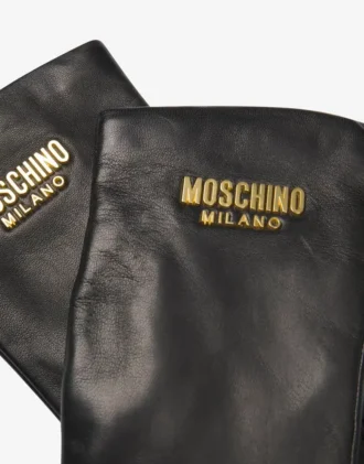 Guantes de piel con logotipo