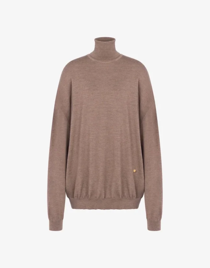 Jersey de cuello alto de lana Golden M Jersey de cuello alto de lana Golden M
