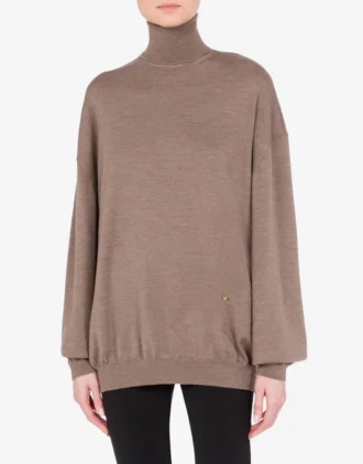 Jersey de cuello alto de lana Golden M Jersey de cuello alto de lana Golden M