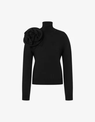 Jersey de cuello alto de lana merino Jersey de cuello alto de lana merino