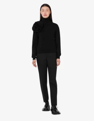 Jersey de cuello alto de lana merino Jersey de cuello alto de lana merino
