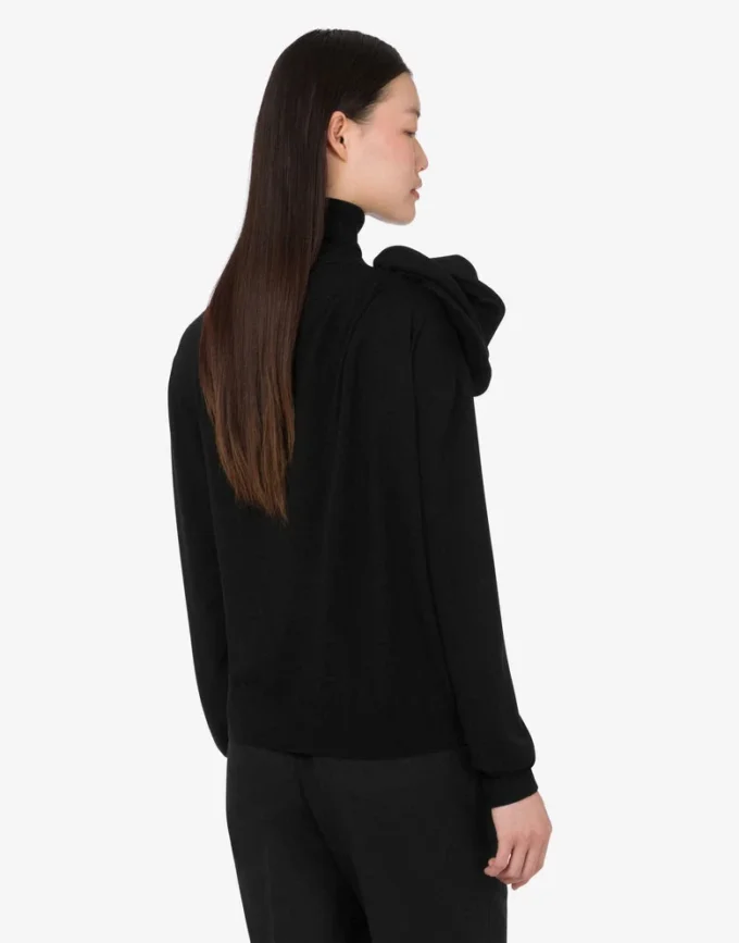 Jersey de cuello alto de lana merino