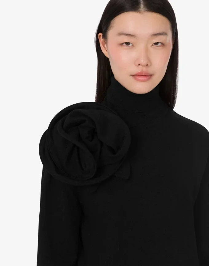Jersey de cuello alto de lana merino