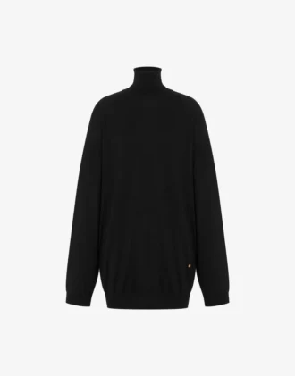 Jersey de lana con corte Golden M Jersey de lana con corte Golden M