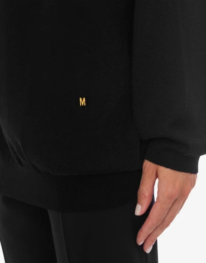 Jersey de lana con corte Golden M Jersey de lana con corte Golden M