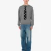 Jersey de lana merino extrafina con intarsia