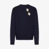 Jersey de lana merino extrafina con intarsia