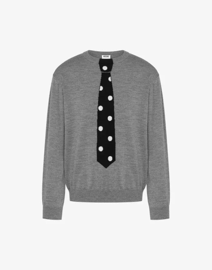 Jersey de lana merino extrafina con intarsia