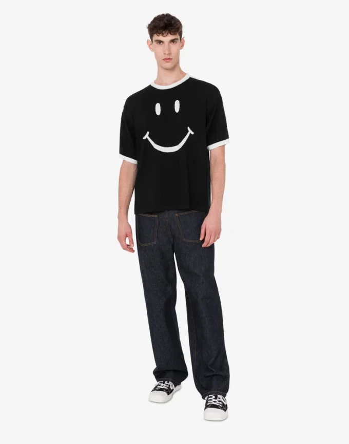 Jersey de lana merino extrafina Smiley®