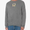 Jersey de lana y cachemira Bordado de corona de laurel