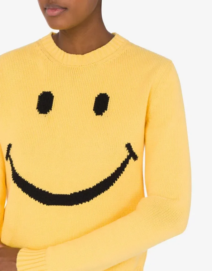 Jersey de mezcla de algodón Smiley® Jersey de mezcla de algodón Smiley®