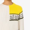 Jersey de mezcla de lana con intarsia Jersey de mezcla de lana con intarsia