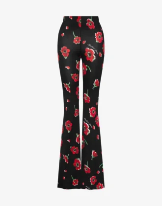Pantalones de jersey elástico estampado Pantalones de jersey elástico estampado
