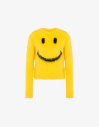 Jersey de mohair cepillado Smiley Jersey de mohair cepillado Smiley