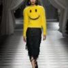Jersey de mohair cepillado Smiley Jersey de mohair cepillado Smiley