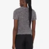 Jersey de tejido con efecto metalizado