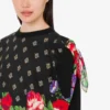 Jersey estampado de mezcla de algodón puro y seda