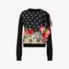 Jersey estampado de mezcla de algodón puro y seda