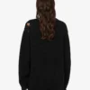Jersey oversize de lana tallada