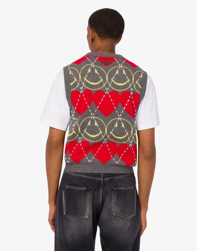 Jersey sin mangas de mezcla de lana Smiley® Jersey sin mangas de mezcla de lana Smiley®