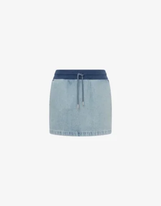 Minifalda de denim de algodón Minifalda de denim de algodón