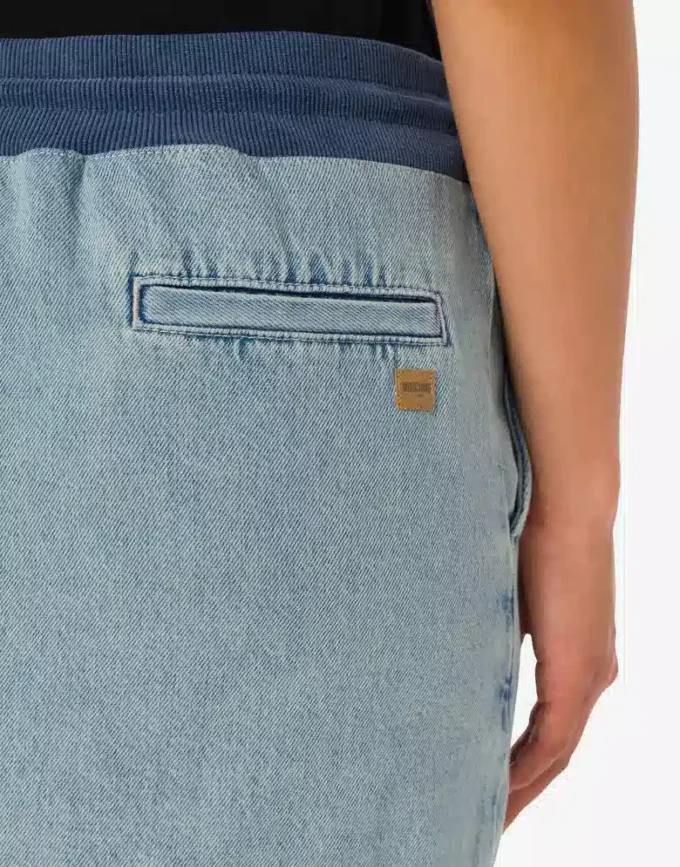 Minifalda de denim de algodón Minifalda de denim de algodón