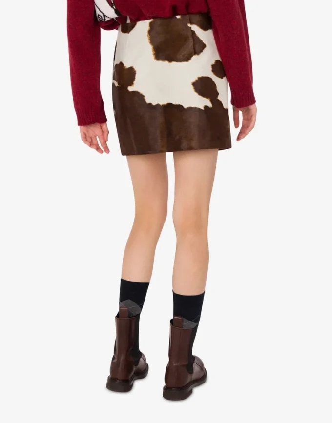 Minifalda de piel de potro