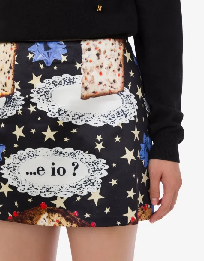 Minifalda estampada de mezcla de algodón Minifalda estampada de mezcla de algodón
