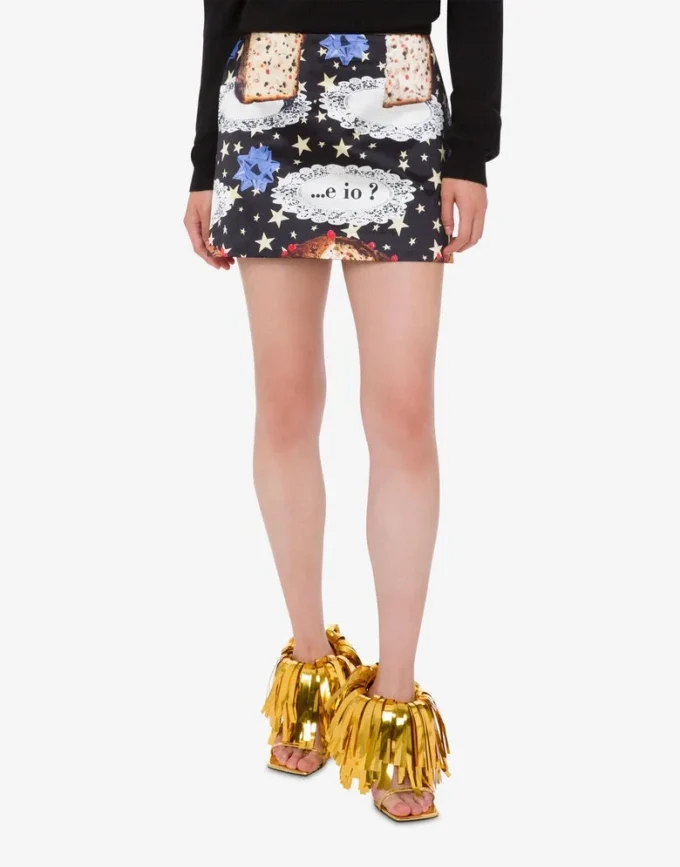 Minifalda estampada de mezcla de algodón Minifalda estampada de mezcla de algodón