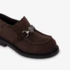 Mocasines universitarios de ante
