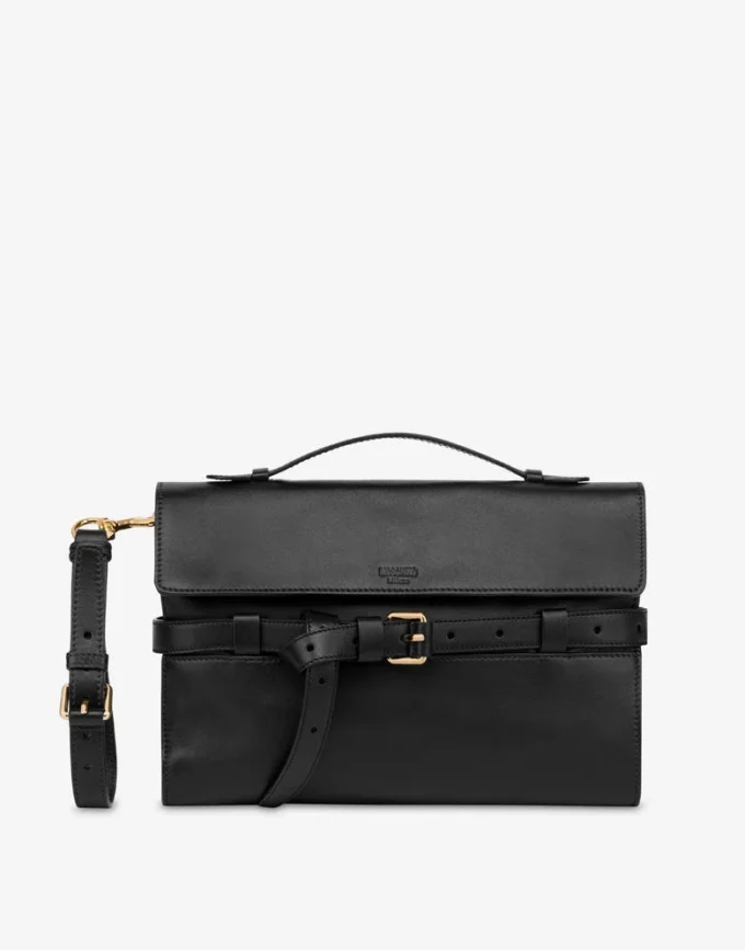 Moschino Tie Me Nappa Clutch Moschino Tie Me Nappa Clutch