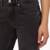 Pantalones acampanados de denim de algodón Pantalones acampanados de denim de algodón