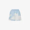 Pantalones cortos de sarga de seda Nubes de archivo