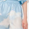 Pantalones cortos de sarga de seda Nubes de archivo