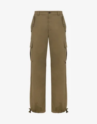 Pantalones de algodón diagonal