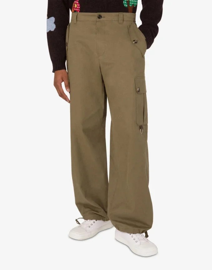 Pantalones de algodón diagonal Pantalones de algodón diagonal
