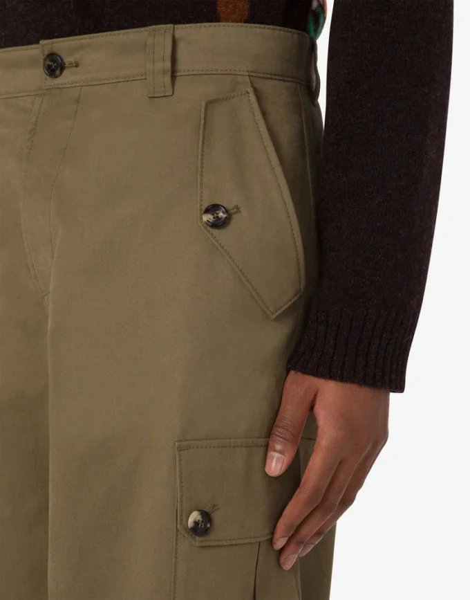 Pantalones de algodón diagonal Pantalones de algodón diagonal
