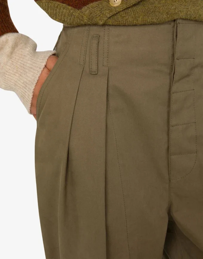 Pantalones de algodón diagonal Pantalones de algodón diagonal
