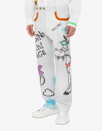 Pantalones de algodón estampados