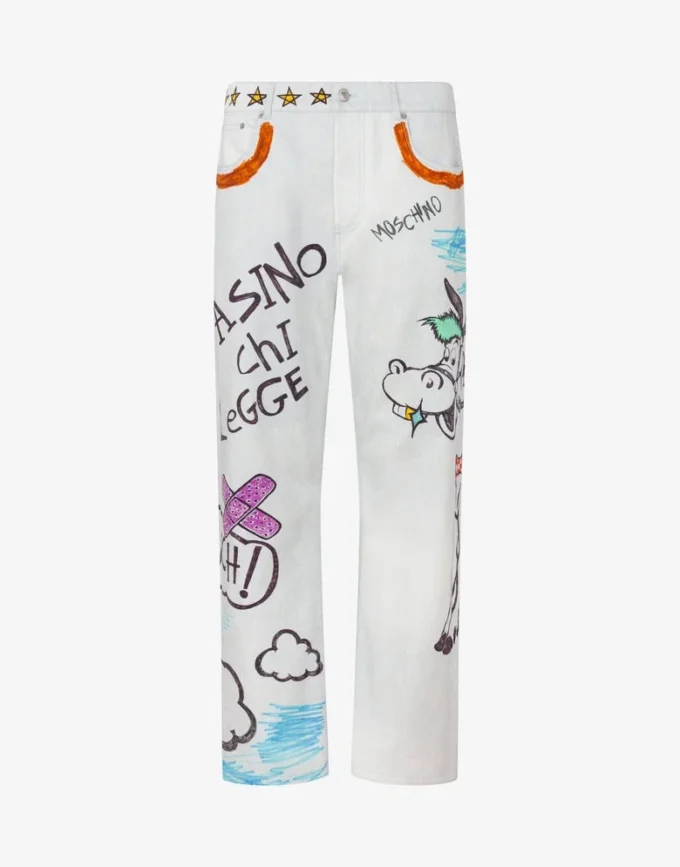 Pantalones de algodón estampados Pantalones de algodón estampados