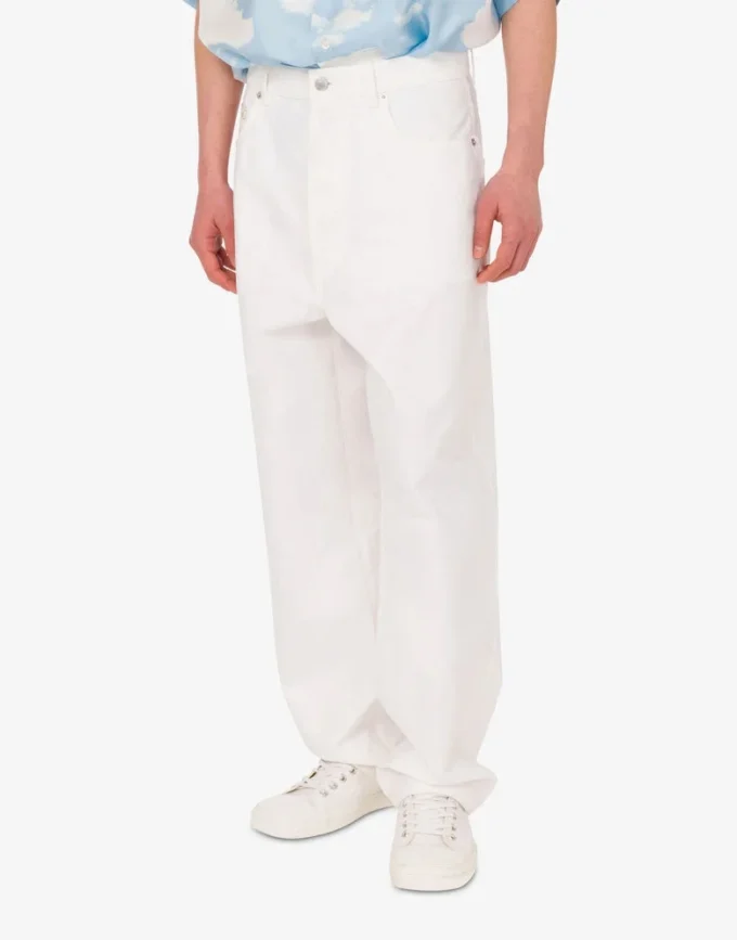 Pantalones de algodón shantung