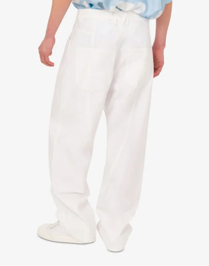 Pantalones de algodón shantung