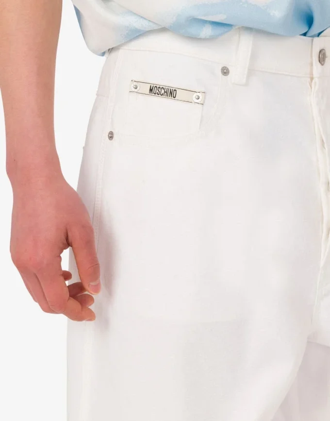 Pantalones de algodón shantung