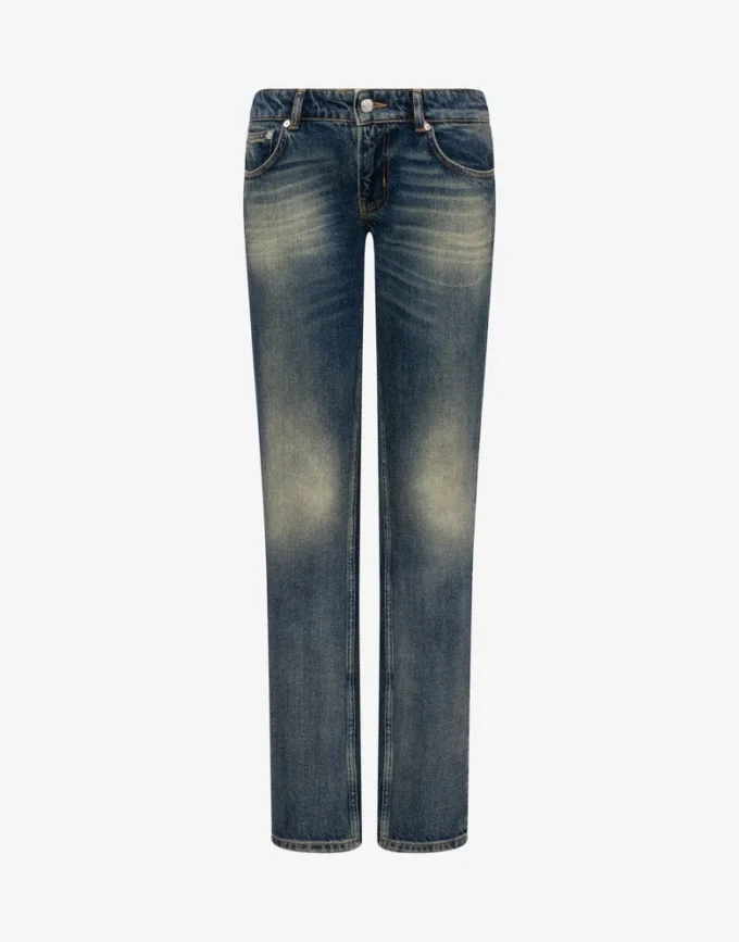 Pantalones de denim de algodón