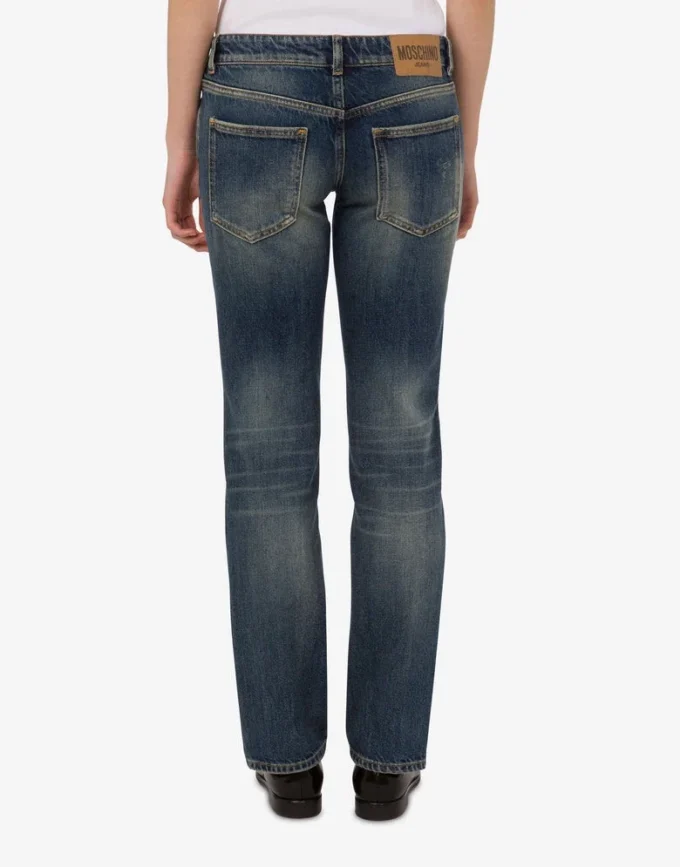 Pantalones de denim de algodón