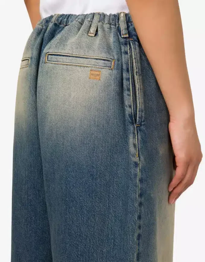 Pantalones de denim de algodón